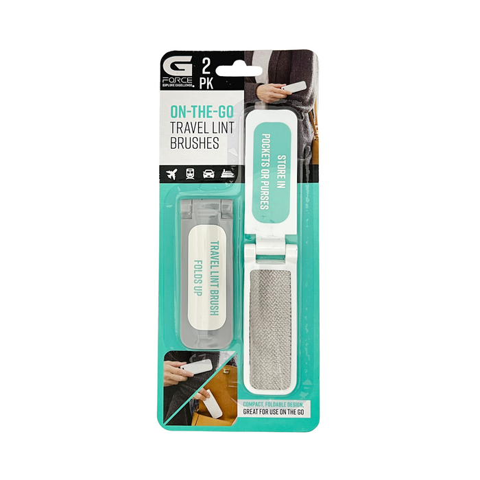 G Froce On the Go Travel Lint Brushes 2 pk