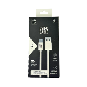 One unit of Gen Tek USB-C Cable 6ft