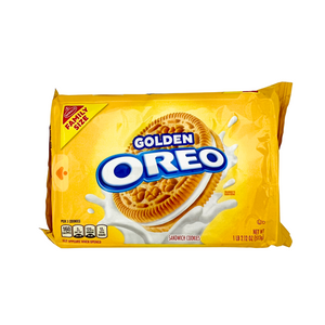 One unit of Golden Oreo Sandwich Cookies Family Size  1 lb 2.12 oz