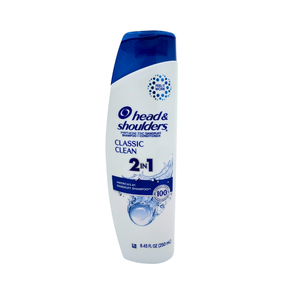 One unit of Head & Shoulders Classic Clean 2 in 1 Shampoo Conditioner 8.45 fl oz