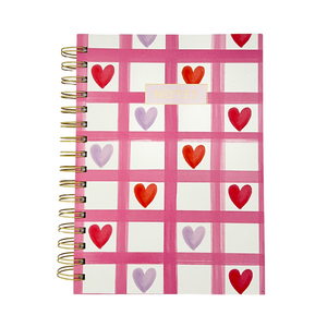 Heart Notes Spiral Journal 8"