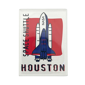 One unit of Houston NASA Space Shuttle Flat Magnet 2.5 x 3.5"