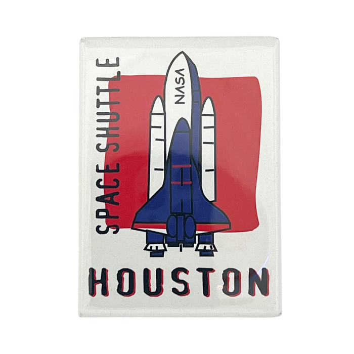Houston NASA Space Shuttle Flat Magnet 2.5 x 3.5"