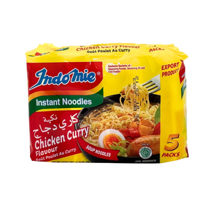 One unit of Indomie Instant Noodles Chicken Flavor 5 pack x 2.47 oz
