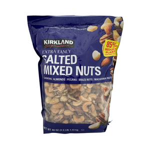 One unit of Kirkland Extra Fancy Salted Mixed Nuts 2.5 lbs