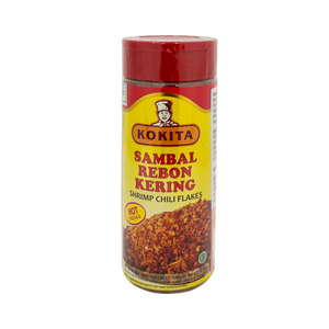 One unit of Kokita Sambal Rebon Kering Shrimp Chili Flakes 1.5 oz