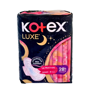 One unit of Kotex Luxe Ultra Thin Pads with Wings - 8 pads