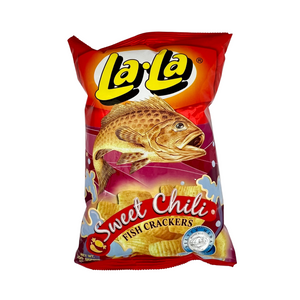 One unit of LaLa Sweet Chili Fish Crackers 3.52 oz