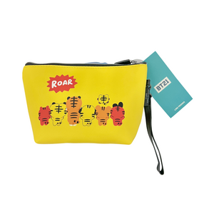 One unit of Line Friends BT21 Tiger Cosmetic Pouch - RJ - Back
