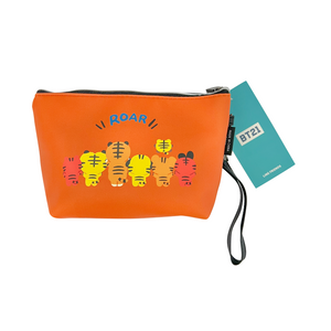 One unit of Line Friends BT21 Tiger Cosmetic Pouch - Shooky
