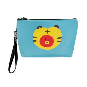 One unit of Line Friends BT21 Tiger Cosmetic Pouch - Tata - Front