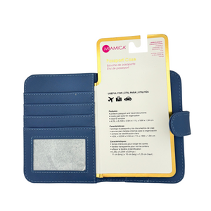 One unit of MIamica Passport Case - Blue - Features