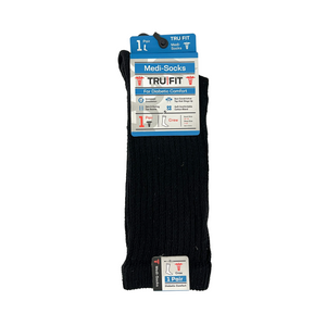 One unit of Medi Socks for Diabetic Comfort Crew Socks 1 pair - Black