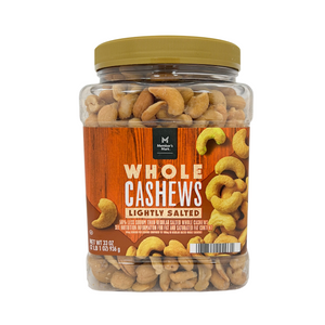 One unit of Member's Mark Whole Cashews Lightly Salted 33 oz