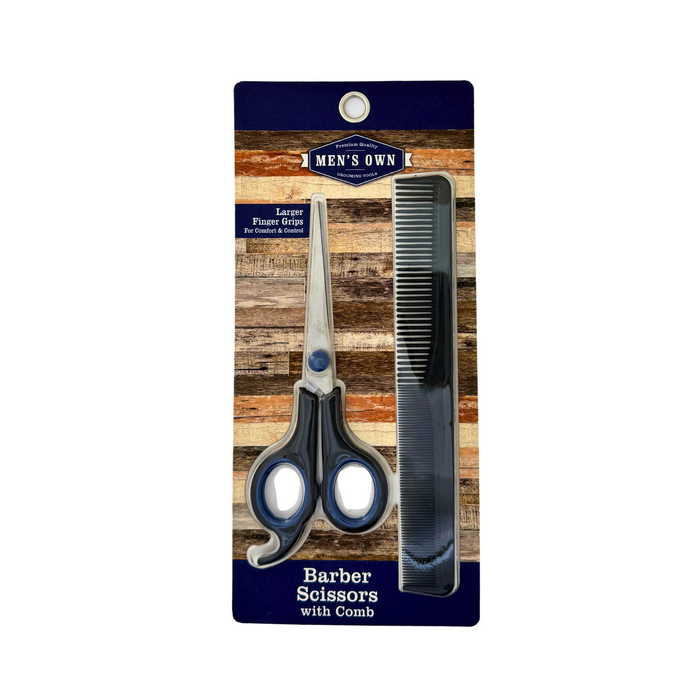 Men's Own Barber Scissors with Comb