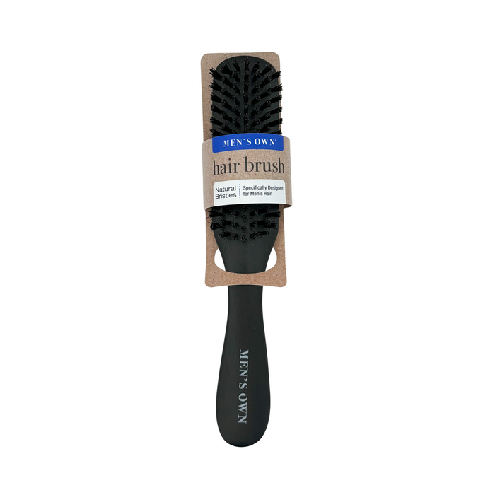 Men's Own Natural Bristles Hair Brush 5099 - Black