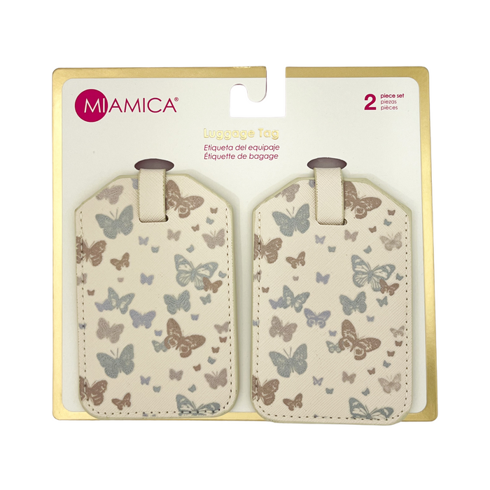 Miamica Luggage Tags 2 pc - Butterfllies
