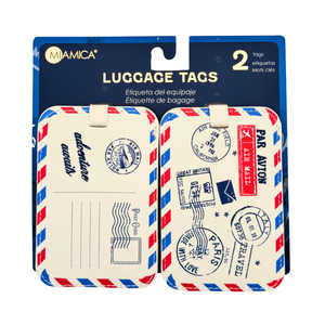 One unit of Miamica Luggage Tags 2 pc - Postcard