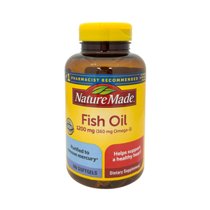 One unit of Nature Made Fish Oil 100 Softgels