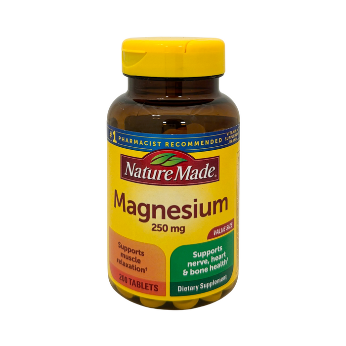 Nature Made Magnesium 250 mg 200 Tablets