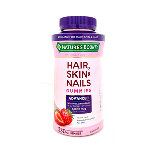 One unit of Nature's Bounty Hair, Skin & Nails 230 Gummies