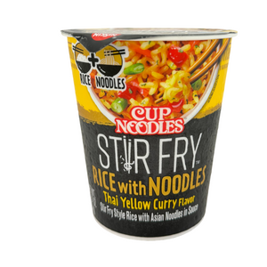 One unit of Nissin Cup Stir Fry Rice with Noodles Thai Yellow Curry 2.61 oz