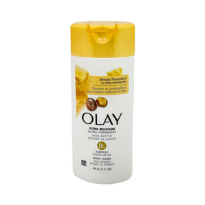 One unit of Olay Ultra Moisture Shea Butter Body Wash 3 fl oz - Travel Size