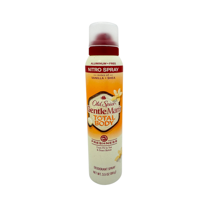 Old Spice GentleMan's Aluminum Free Deodorant Spray Vanilla + Shea 3.5 oz