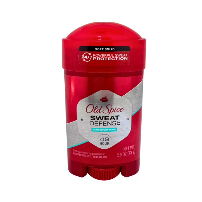 Old Spice Sweat Defense Deodorant for Men Pure Sport Plus 2.6 oz