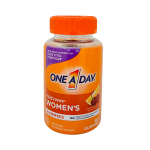 One unit of One A Day VitaCraves Women's Multivitamin Gummies 80 pc