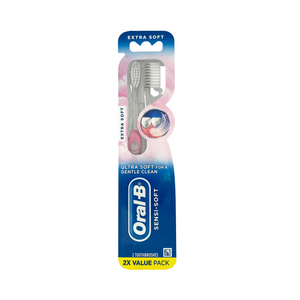 One unit of Oral-B Sensi-Soft Ultra Soft Toothbrushes 2 pc