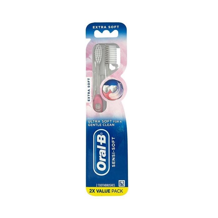 Oral-B Sensi-Soft Ultra Soft Toothbrushes 2 pc