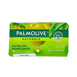One unit of Palmolive Naturals Aloe Olive Bar Soap Nutricion Humectante 120 g