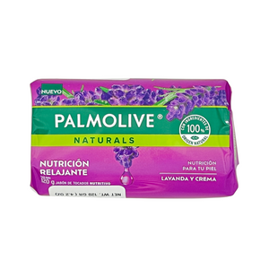 One unit of Palmolive Naturals Lavender Cream Bar Soap Nutricion Relajante 120 g