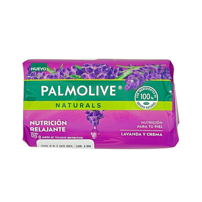 Palmolive Naturals Lavender Cream Bar Soap Nutricion Relajante 120 g