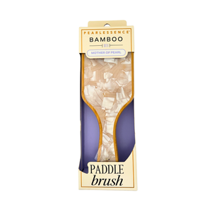 One unit of Pearlessence Bamboo Mother of Pearl Paddle Brush - PE 103
