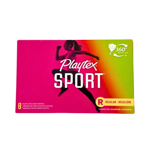 One unit of Playtex Sport Regular 8 Tampons