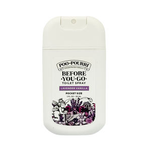 One unit of Poo-Pourri Toilet Spray - Lavender Vanilla - 1 oz Travel Size 