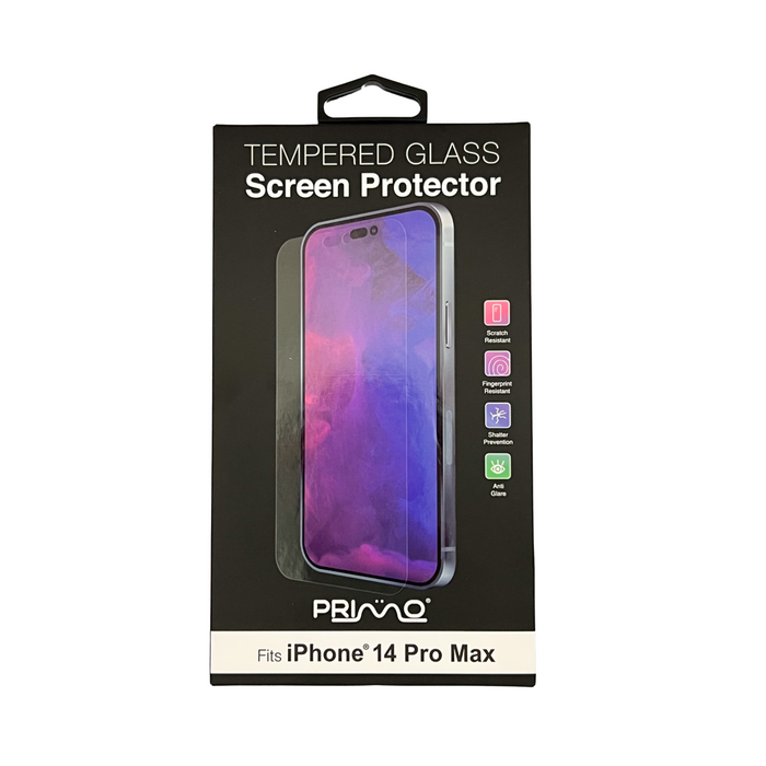 Primo Tempered Glass Screen Protector for iPhone 14 Pro Max