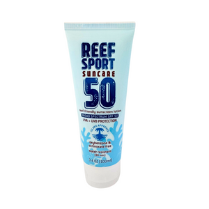 One unit of Reef Sport Suncare SPF 50 Sunscreen Lotion 3.4 oz