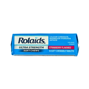 One unit of Rolaids Ultra Strength Soft Chews - Strawberry 6 pc