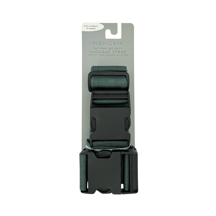 Ruby + Cash  2-Way Security Luggage Strap 75 x 2 in - Emerald Green