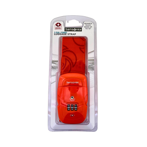 One unit of Samsonite 3 Dial Combo Luggage Strap Orange 72"