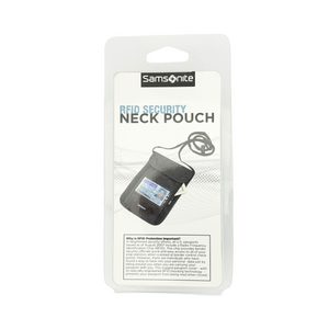 One unit of Samsonite RFID Security Neck Pouch - Black