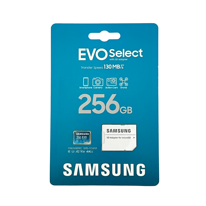 Samsung EVO Select MicroSDXC UHS-I Card with Adapter 256 GB