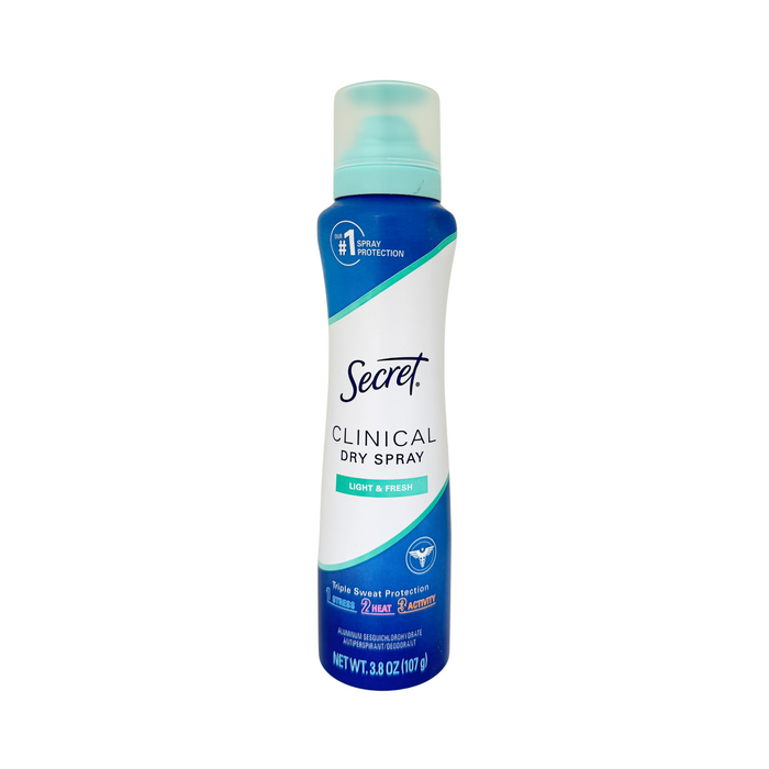 Secret Clinical Dry Spray Antiperspirant Deodorant 3.8 oz - Light and Fresh