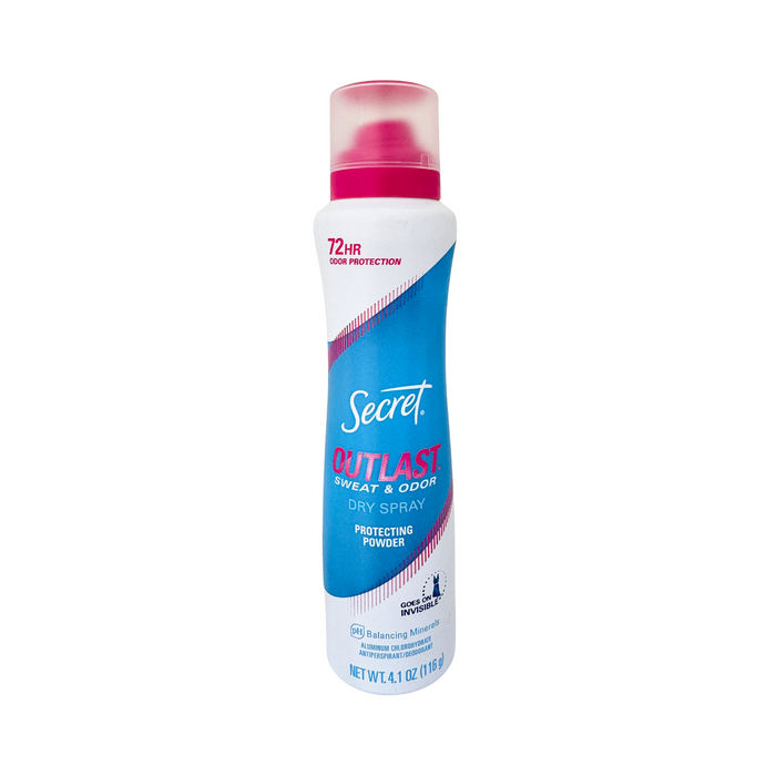Secret Outlast Dry Spray Antiperspirant Deodorant 4.1 oz - Protecting Powder