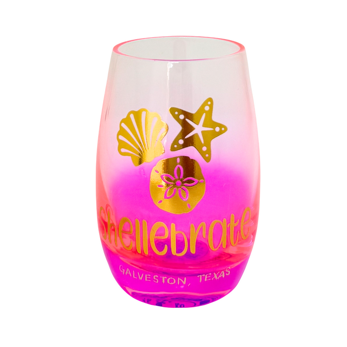 Shellebrate Wine Shot Glass - Galveston Texas