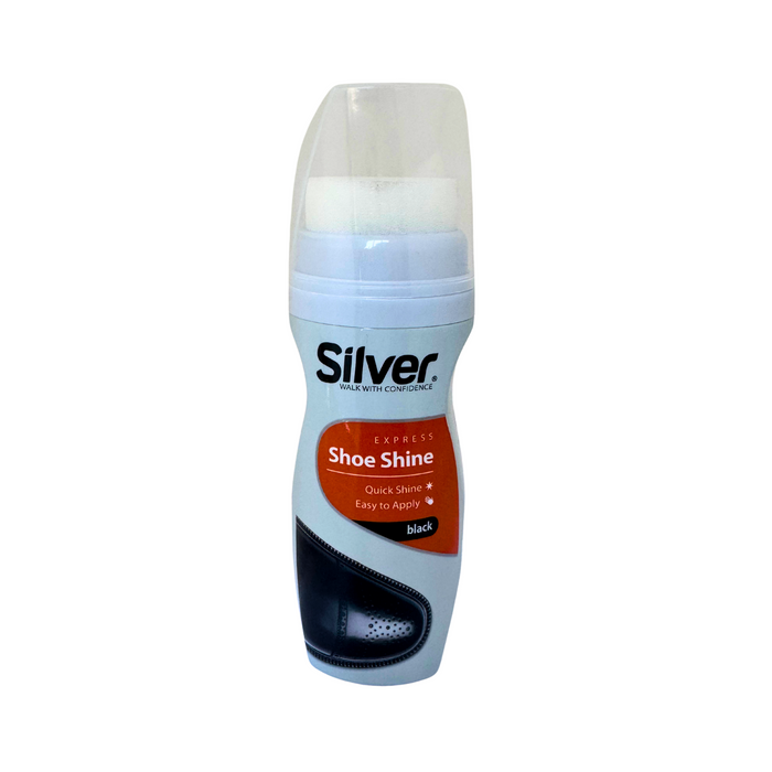 Silver Shoe Shine 75 ml - Black