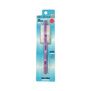 One unit of Spa Sister 4-sided Smoother Foot Tool - Purple